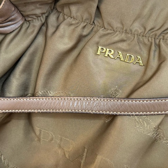 PRADA Authentic Brown Drawstring Handbag - Picture 10 of 10